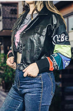 Load image into Gallery viewer, Black Ice Leather Jacket
