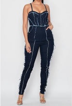 Load image into Gallery viewer, Shayla Shredded Jumpsuit
