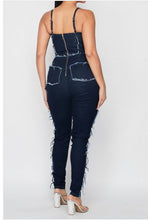 Load image into Gallery viewer, Shayla Shredded Jumpsuit
